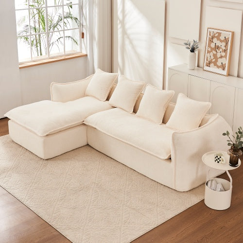 Oversized L-Shape 3-Seater Sofa + Chaise – LuneluX Home