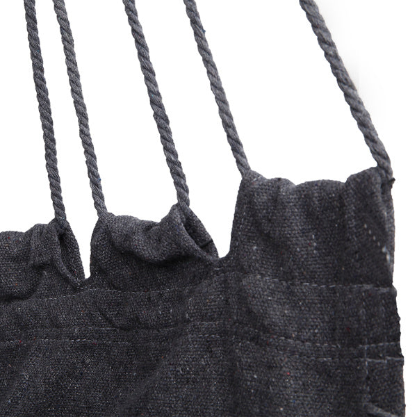 LuneluX Boho Hanging Chair – Gray Fringe + Cushions