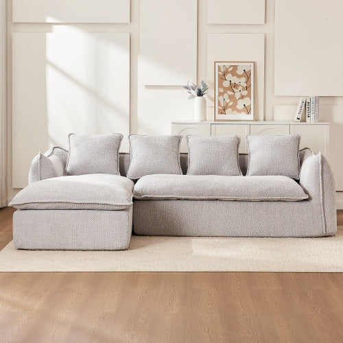 Oversized L-Shape 3-Seater Sofa + Chaise – LuneluX Home
