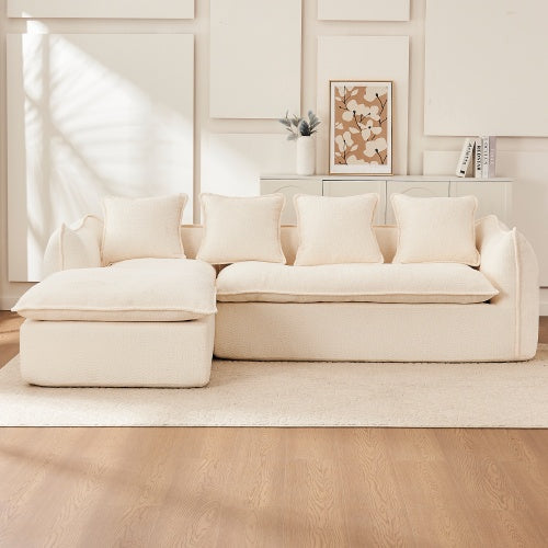 Oversized L-Shape 3-Seater Sofa + Chaise – LuneluX Home